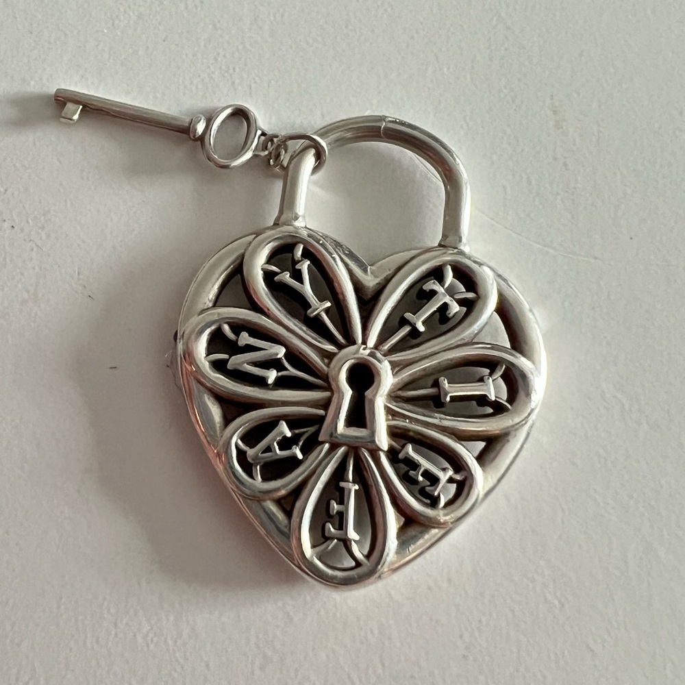 Tiffany & Co heart with key charm